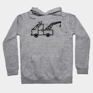 Tow Truck Hand Drawn Hoodie